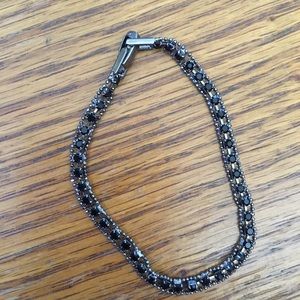 Black stone studded bracelet